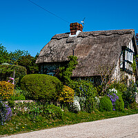 Buy canvas prints of Wepham Cottage by Gerry Walden LRPS