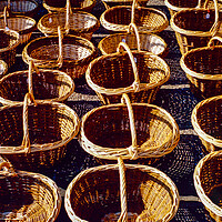 Buy canvas prints of Wicker baskets by Gerry Walden LRPS
