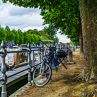 Buy canvas prints of Bruges Towpath by Gerry Walden LRPS