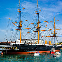 Buy canvas prints of HMS Warrior by Gerry Walden LRPS