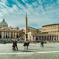 Buy canvas prints of Piazza San Piedro, Vatican, Italy by Gerry Walden LRPS