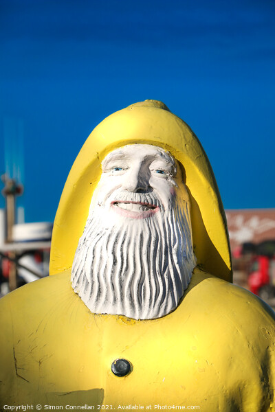 Yellow Fisherman, Whitstable  Picture Board by Simon Connellan