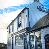 Buy canvas prints of Old Neptune Pub, Whitstable by Simon Connellan