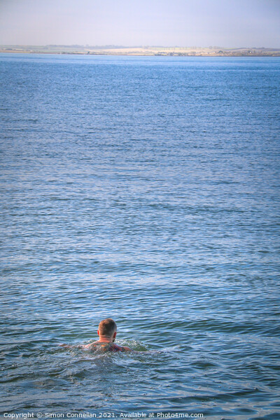 Whitstable Swimming Picture Board by Simon Connellan