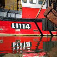 Buy canvas prints of LI114, Fishing Boat Whitstable by Simon Connellan