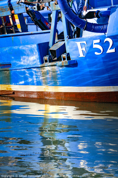 F52 Fishing Boat, Whitstable Picture Board by Simon Connellan