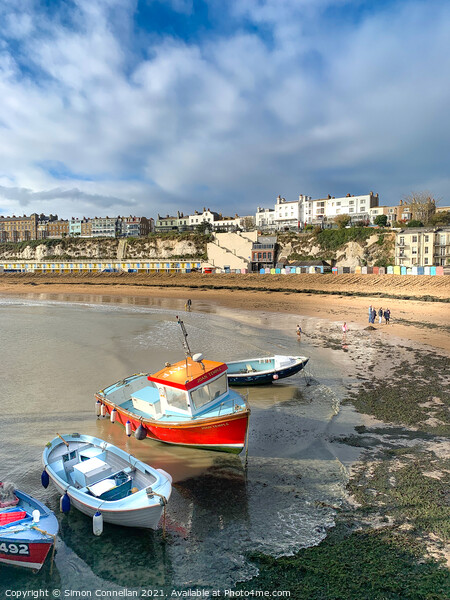 Viking Bay Broadstairs Picture Board by Simon Connellan