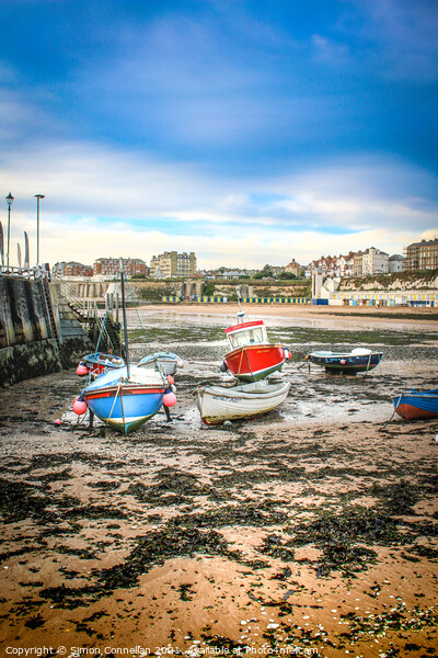 Boats in Broadstairs Picture Board by Simon Connellan