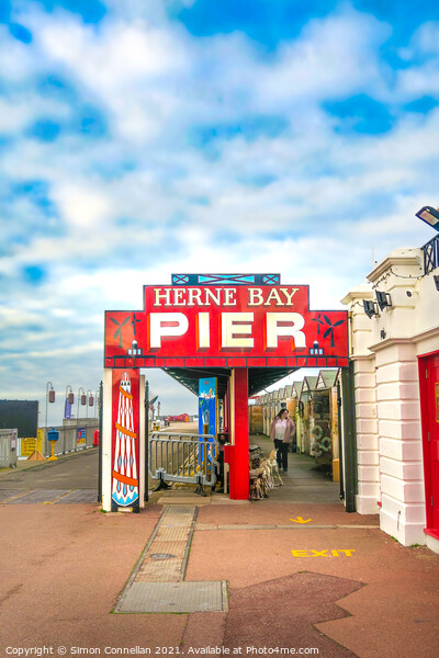 Herne Bay Pier Picture Board by Simon Connellan