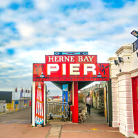 Buy canvas prints of Herne Bay Pier by Simon Connellan