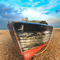Buy canvas prints of Fishing Boat, Walmer by Simon Connellan