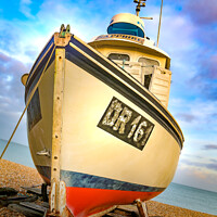 Buy canvas prints of DR161 on the beach, Walmer Kent by Simon Connellan