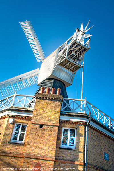The famous windmill on Wimbledon Common, South Lon Picture Board by Simon Connellan