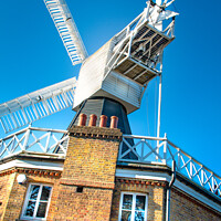 Buy canvas prints of The famous windmill on Wimbledon Common, South Lon by Simon Connellan