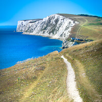 Buy canvas prints of Freshwater Bay, Isle of Wight by Simon Connellan