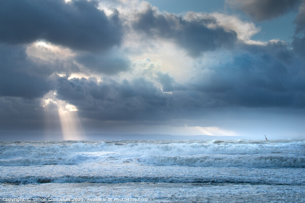Stormy Sea Picture Board by Simon Connellan