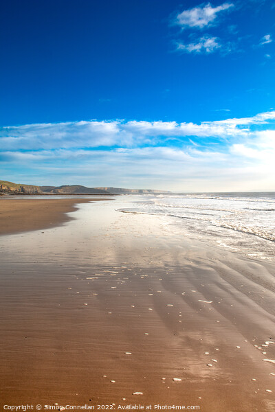 Ogmore Beach, South Wales Picture Board by Simon Connellan