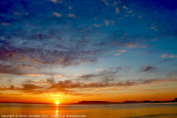 Sunrise over Sligo Bay Picture Board by Simon Connellan