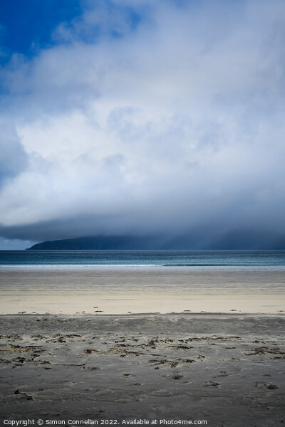 Eigg, Stormy Beach Picture Board by Simon Connellan