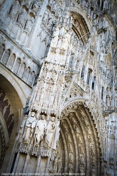 Rouen Cathedral Picture Board by Simon Connellan