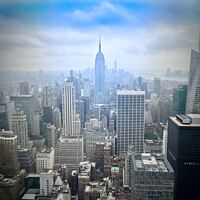 Buy canvas prints of Empire State Building New York by Simon Connellan