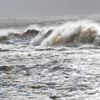 Buy canvas prints of Stormy Waves, Llantwit Major by Simon Connellan
