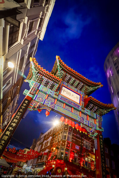 Chinatown, London Picture Board by Simon Connellan