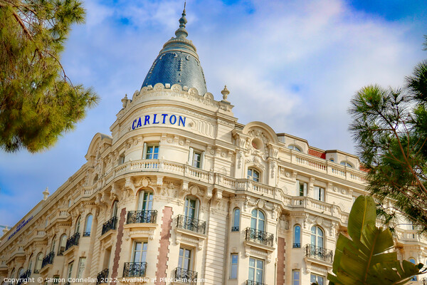 Carlton Hotel, Cannes  Picture Board by Simon Connellan