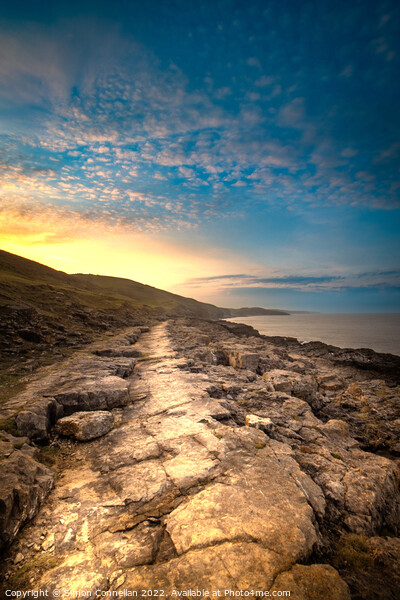Sunrise Heritage Coast, South Wales Picture Board by Simon Connellan