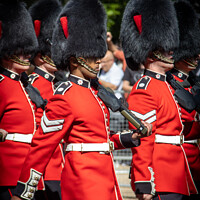 Buy canvas prints of Matching Guards on the Mall by Simon Connellan