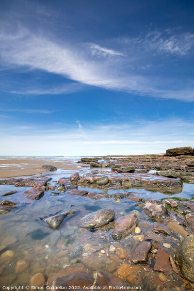 Rock Pools of Kenfig Picture Board by Simon Connellan