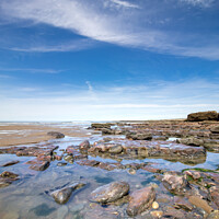 Buy canvas prints of Rock Pools of Kenfig by Simon Connellan
