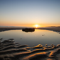 Buy canvas prints of Nash Beach Sunset by Simon Connellan