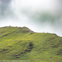 Buy canvas prints of At the top, Catbells by Simon Connellan