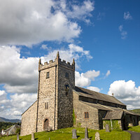 Buy canvas prints of St Michael and All Angels Church, Hawkshead by Simon Connellan