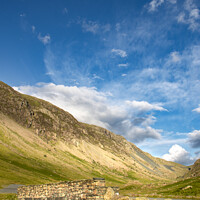 Buy canvas prints of The bridge on Honister Pass by Simon Connellan