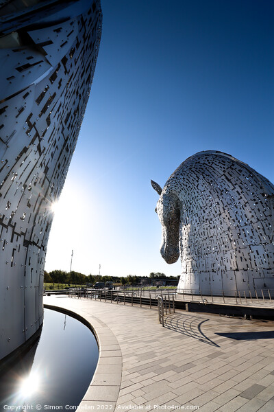 The Kelpies, Falkirk Picture Board by Simon Connellan