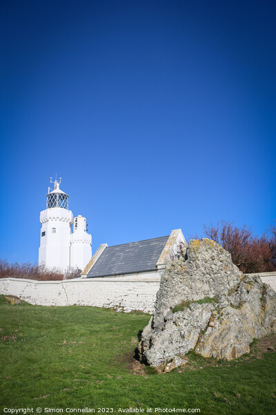 St Catherines Lighthouse Picture Board by Simon Connellan