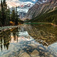 Buy canvas prints of Rocky Mountains Reflection by Pierre Leclerc Photography