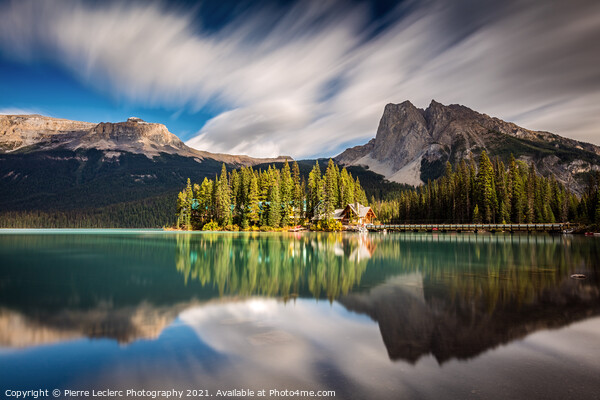 Dramatic Emerald Lake in Yoho National Park Picture Board by Pierre Leclerc Photography