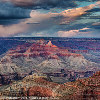 Buy canvas prints of Dramatic Sky at the Grand Canyon by Pierre Leclerc Photography