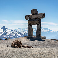 Buy canvas prints of Whistler Summit Inukshuk by Pierre Leclerc Photography