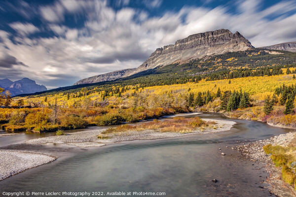 Fall colors in Glacier National Park Montana Picture Board by Pierre Leclerc Photography