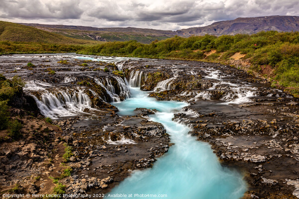 Blue Bruarfoss Iceland Picture Board by Pierre Leclerc Photography