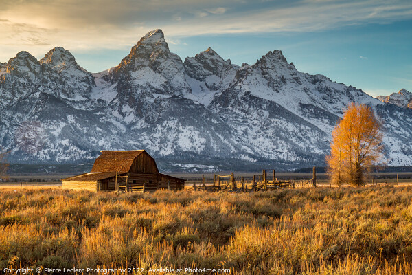 Sunset in Grand Teton National park Picture Board by Pierre Leclerc Photography