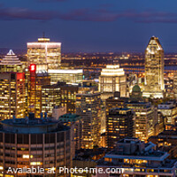 Buy canvas prints of Montreal Twilight Metropolis by Pierre Leclerc Photography