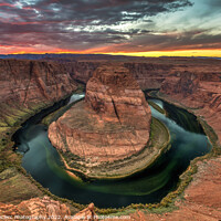 Buy canvas prints of Horseshoe Bend Sunset by Pierre Leclerc Photography