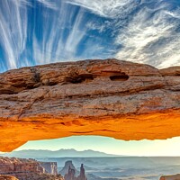 Buy canvas prints of Mesa Arch Spectacular Sunrise  by Pierre Leclerc Photography