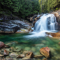 Buy canvas prints of Lower Falls in Golden Ears Provincial Park by Pierre Leclerc Photography