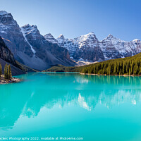 Buy canvas prints of Beautiful Moraine Lake In Banff by Pierre Leclerc Photography